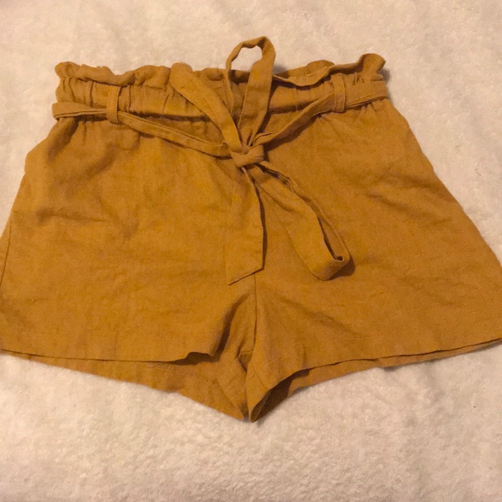 Mustard shorts